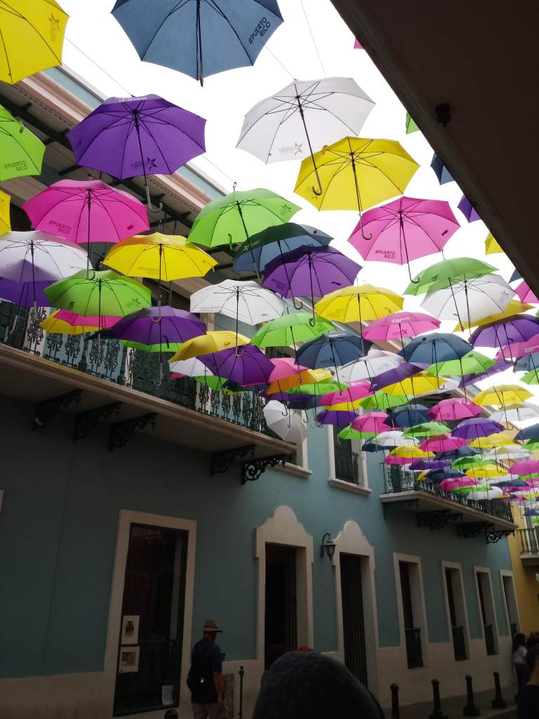 Calle de la Fortaleza puerto rico umbrella street